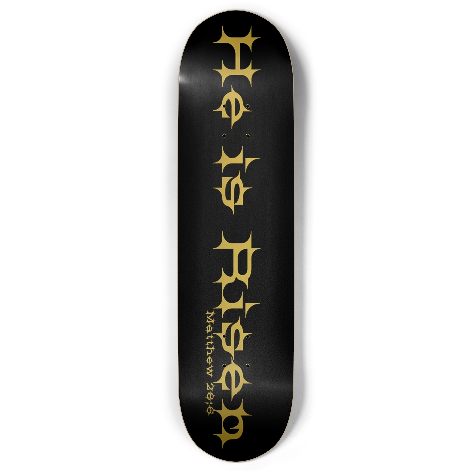 H.I.R. - Black Skate Deck Gold foil TWINTAIL (only 8.38)