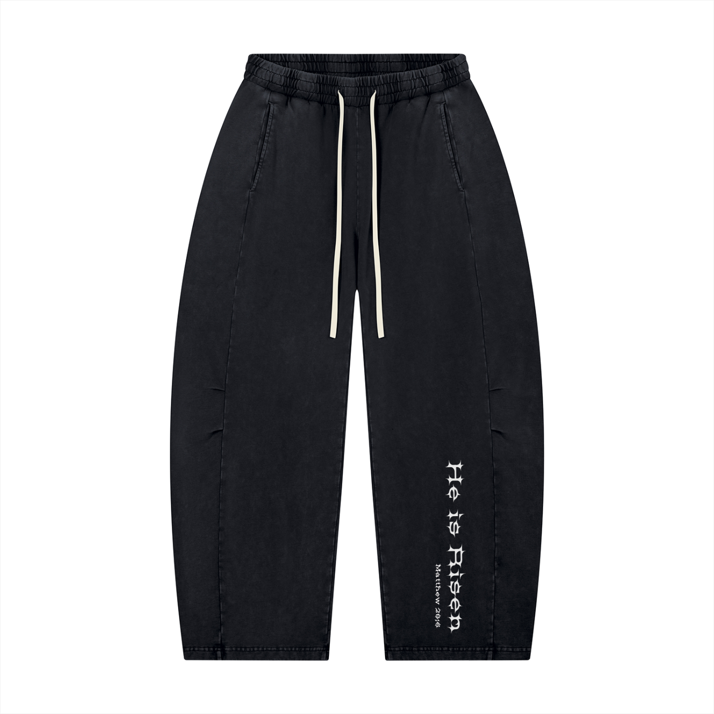H.I.R. Mineral Wash Barrel Leg Pants
