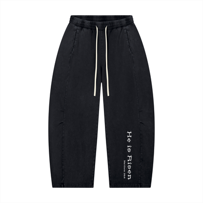 H.I.R. Mineral Wash Barrel Leg Pants