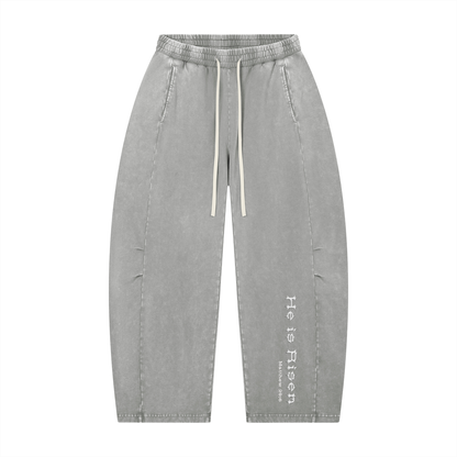 H.I.R. Mineral Wash Barrel Leg Pants