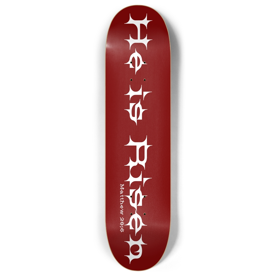 H.I.R. - Red Skate Deck 8.0